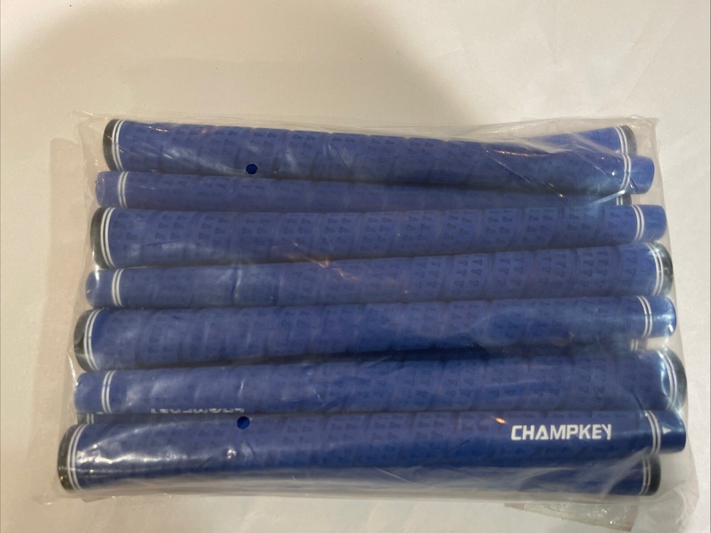 13Pcs CHAMPKEY MidSize Blue Premium All Weather Performance Golf Club Grips New