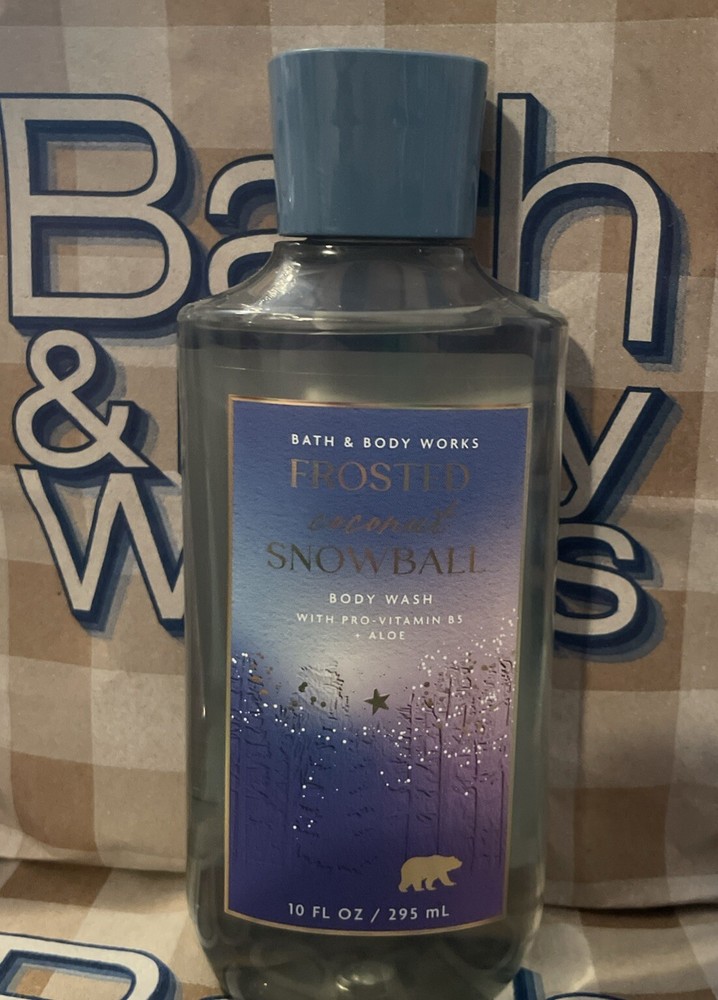 “ FROSTED COCONUT SNOWBALL” Body Wash - 10 oz. New Bath & Body Works SHIPS FREE!