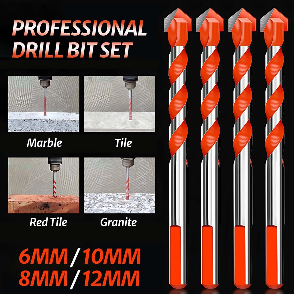 6-12MM Professional Drill Bit Set For Concrete Drill Bit & Masonry Drill Bit kit