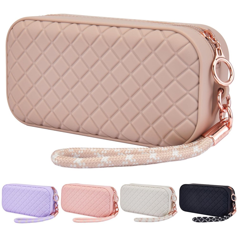 Portable Soft Silicone Waterproof Travel Makeup Toiletry Bag for Women