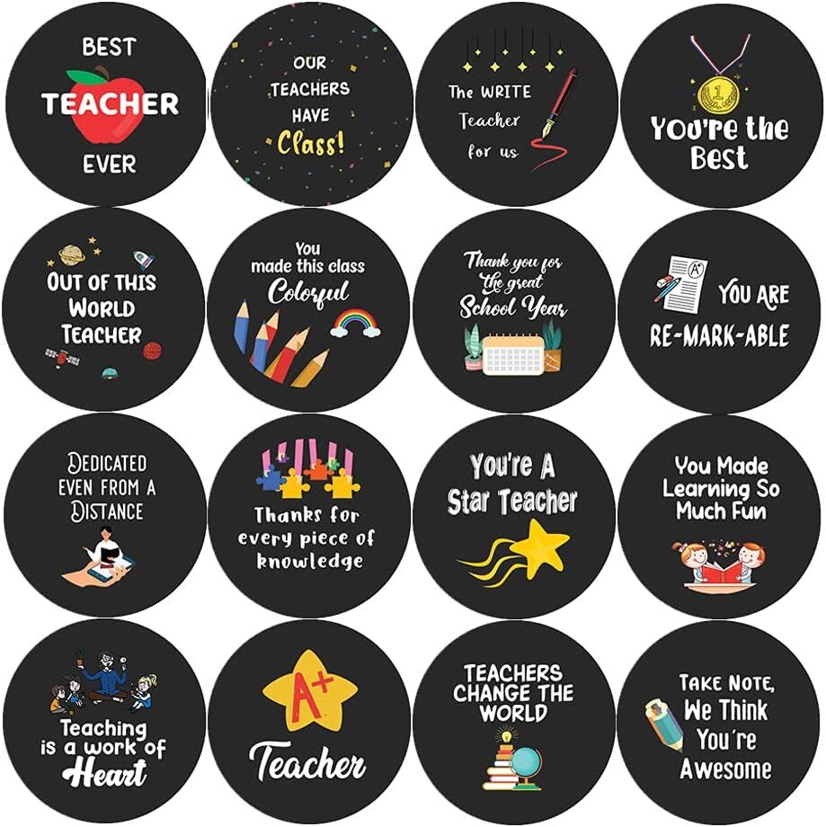 Teacher Appreciation Stickers Series 2 (10 Sets X 16 Designs)
