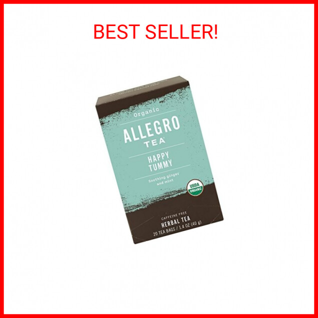 Allegro Tea, Organic Happy Tummy Tea Bags, 20 ct