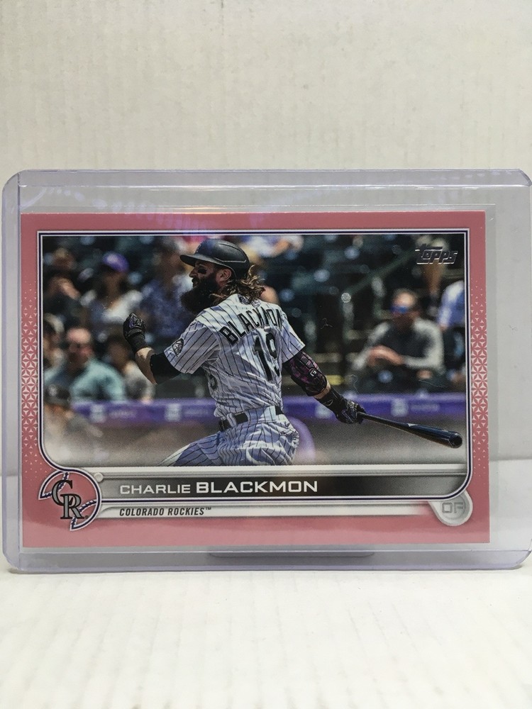 Mothers Day Pink Charlie Blackmon /50 2022 Topps series 2-image