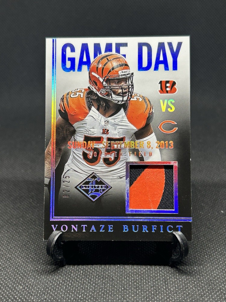 2014 PANINI LIMITED VONTAZE BURFICT GAME DAY MATERIALS PRIME /25 SP BENGALS-image