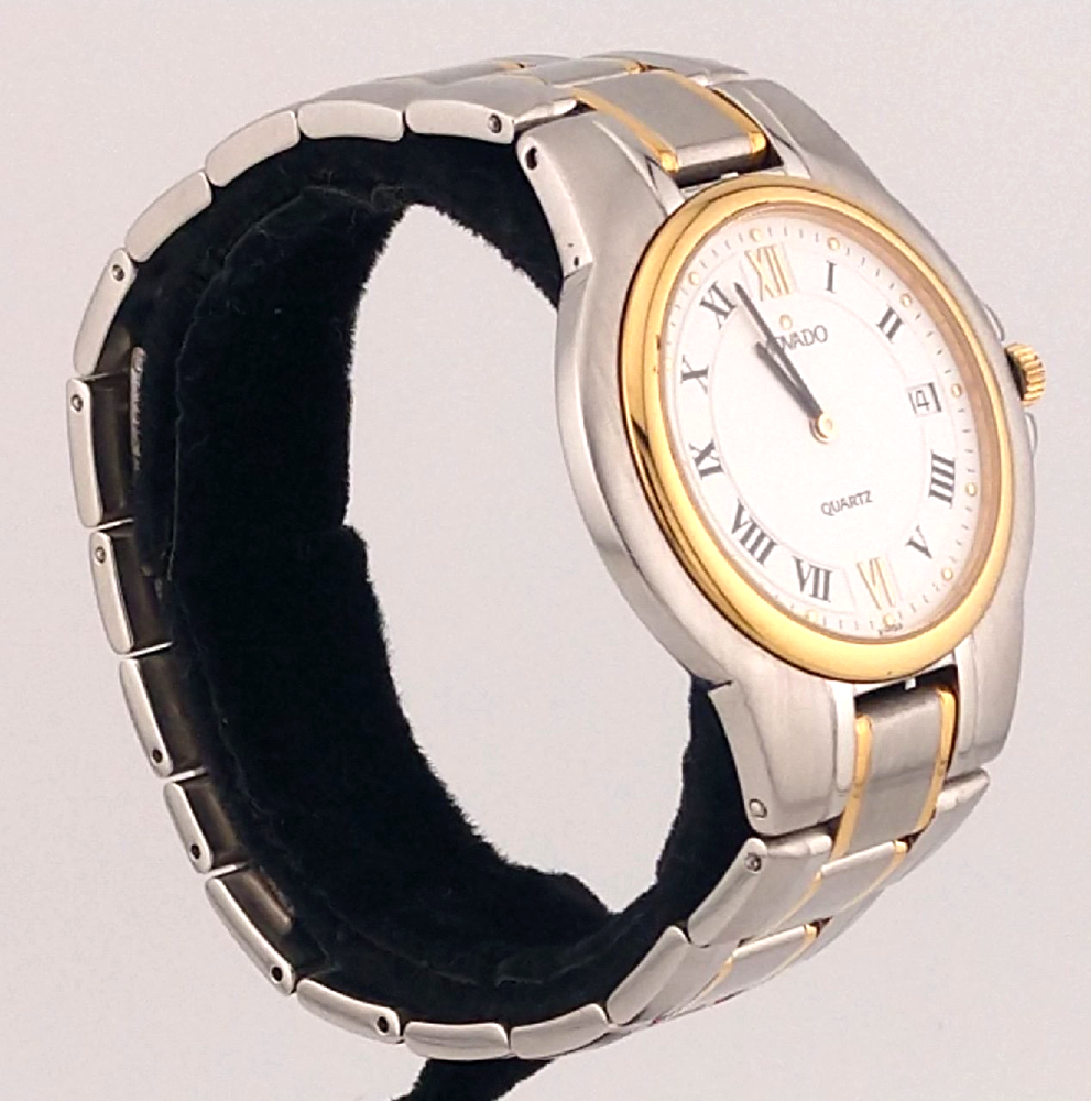 Vintage Movado Men's Two-Toned Roman Numeral Watch Model #81.E2.866