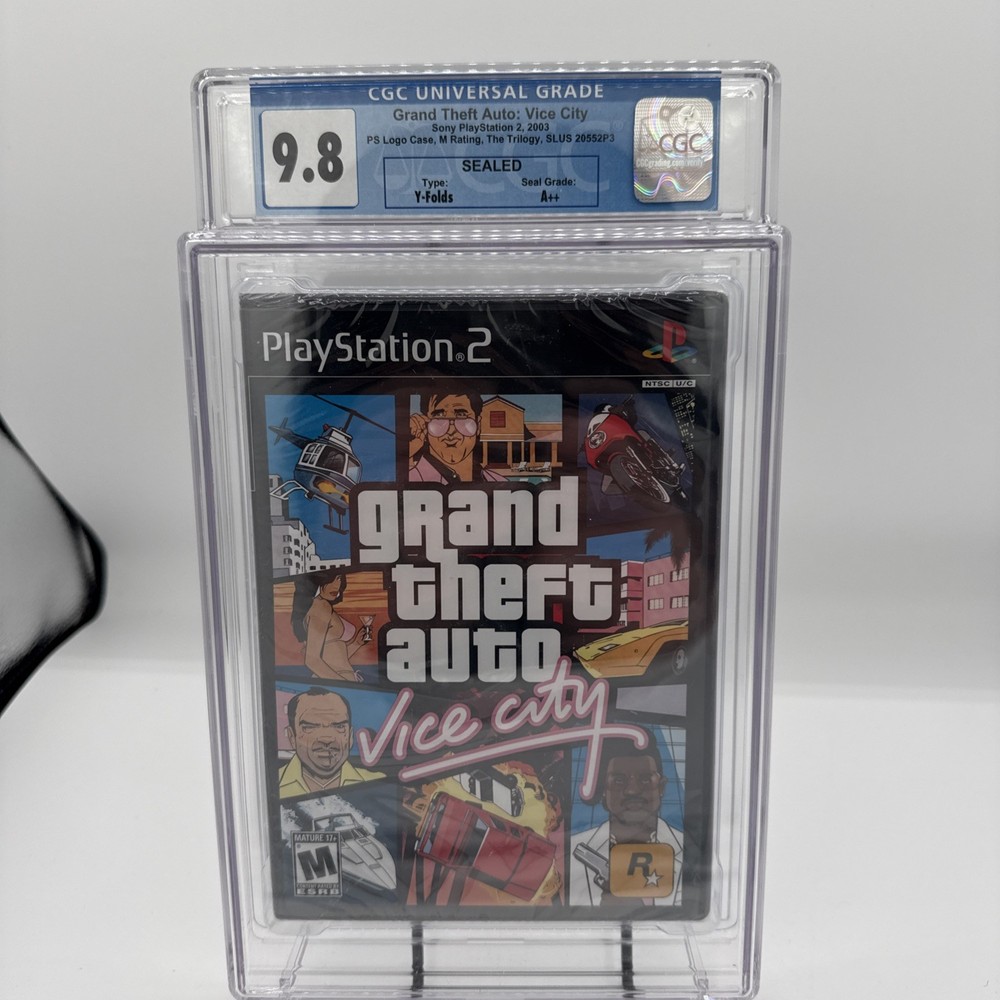 🔥🔥 CGC 9.8 A++  GTA Grand Theft Auto: Vice City PS2 - NOT WATA VGA 💎