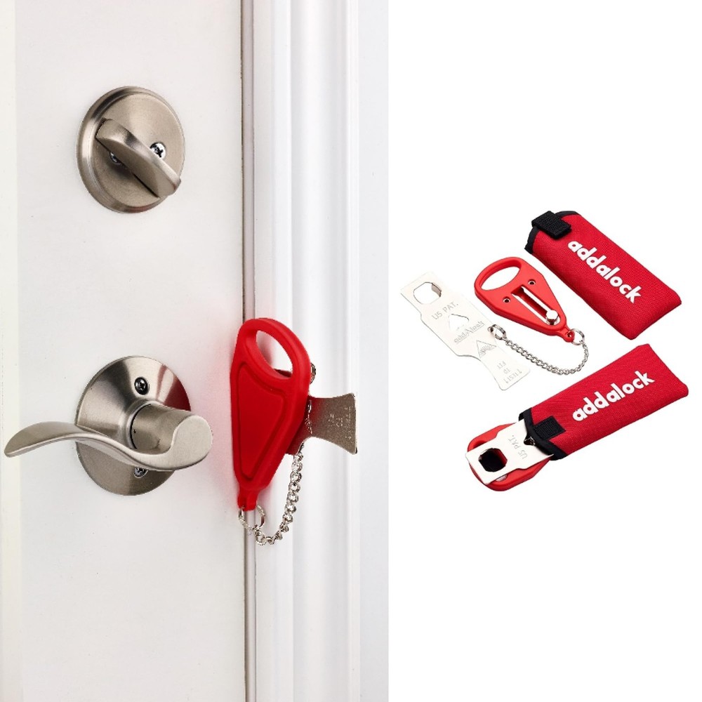 Original Portable Door Lock for Travel & Home Security - 1-Piece Latch