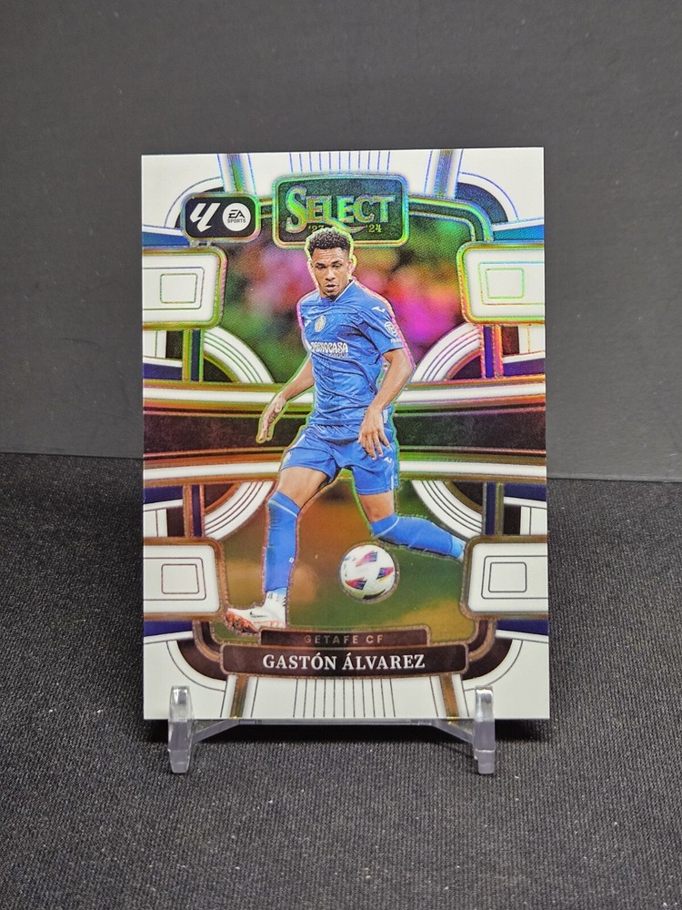 2023-24 Select La Liga Gaston Alvarez White Prizm #'d 13/20