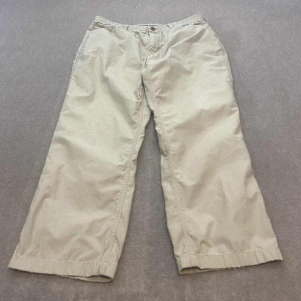 North Face Pants Mens 36 (35) Beige Outdoor Hiking Fishing Stretch Cotton 35x28