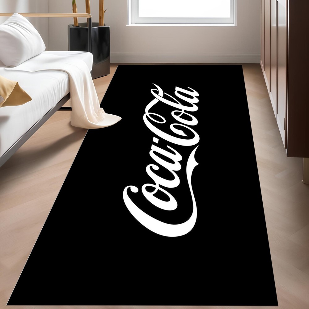 Vintage Coca-Cola Retro Themed Rug - Classic Soda Pop Art Carpet