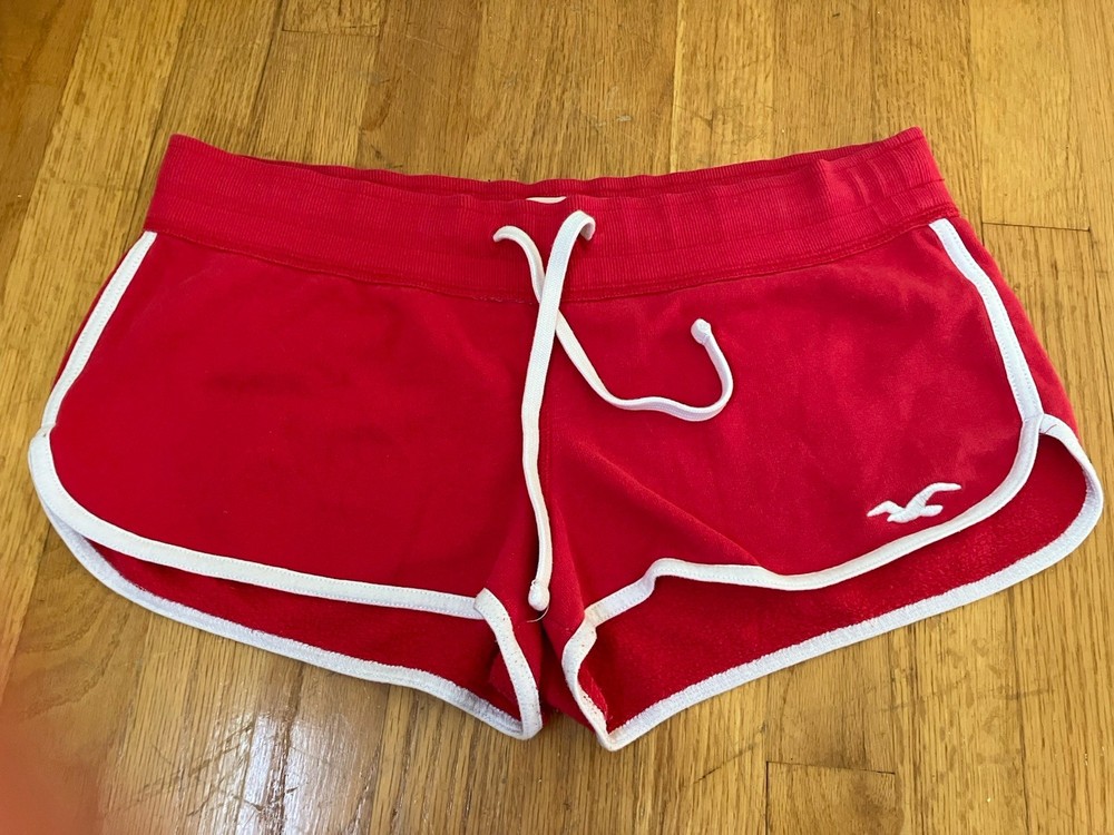 Hollister Low Rise Mini Athletic Shorts 2000s Y2K Gym Wear Women Size L