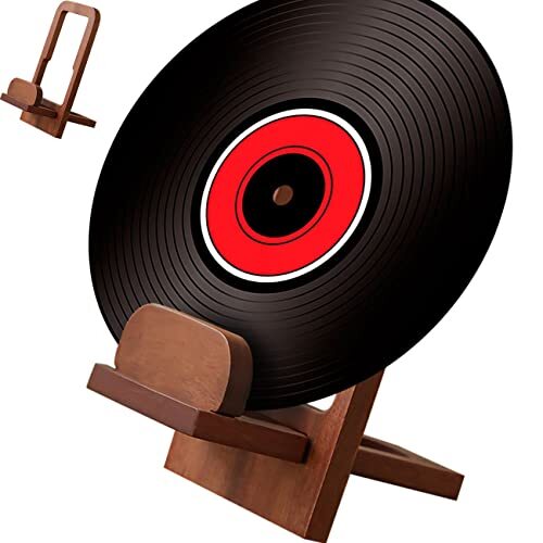 Wood Vinyl Record Holder Single Modern Album Display Rack Records Rosewood