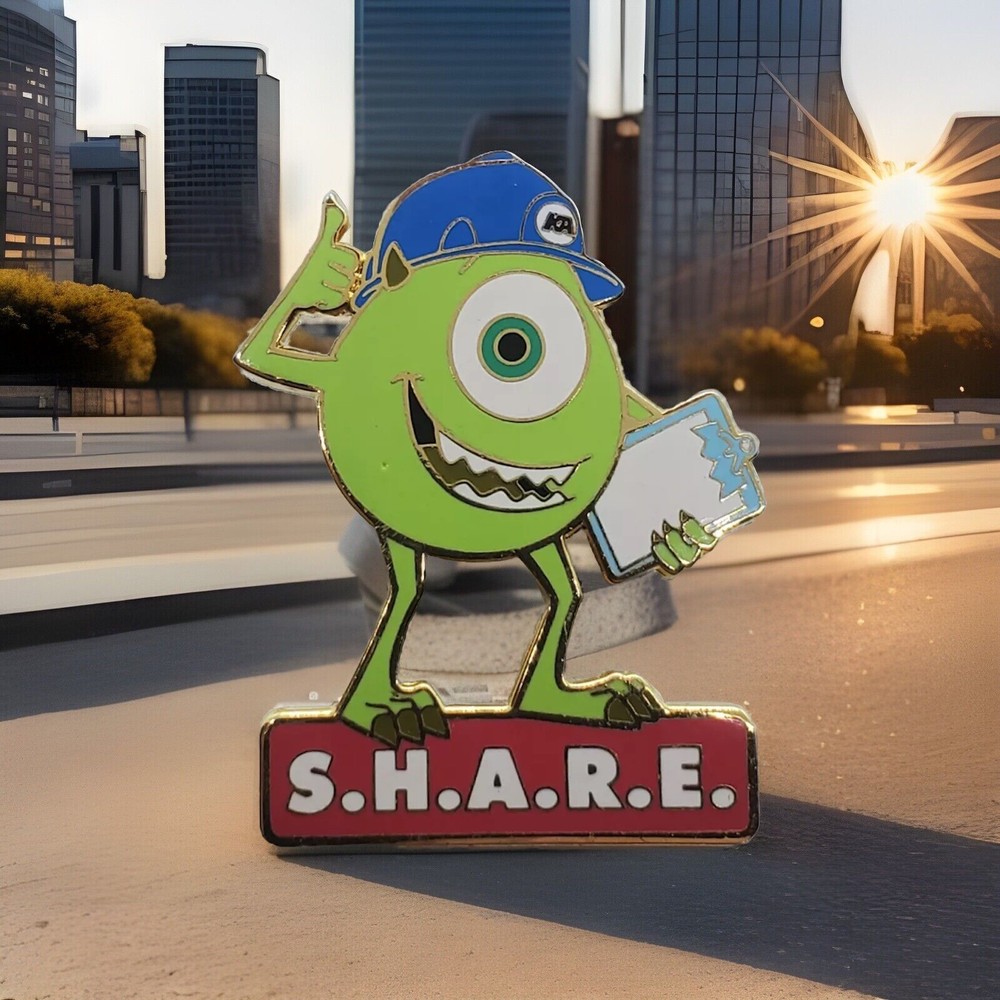 Exclusive DLR Cast Mike from Monsters Inc Disney Pin 9077 AH63 Authentic