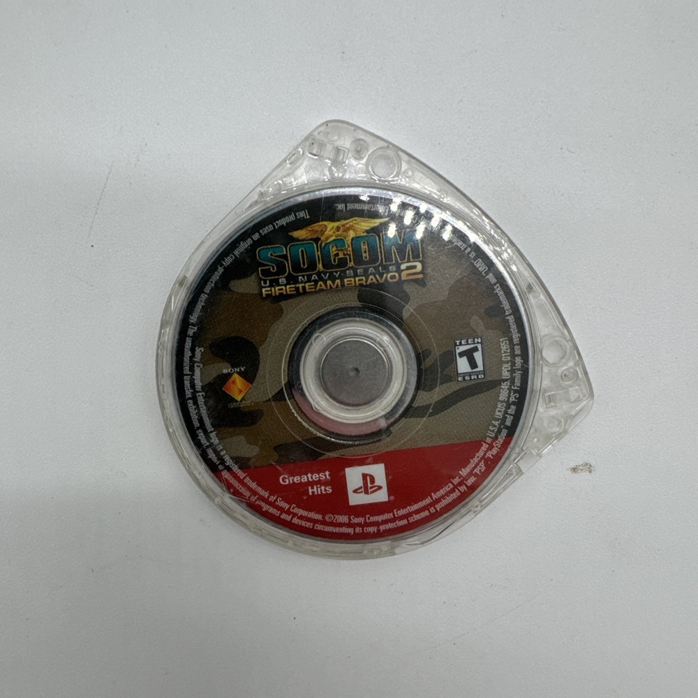 Socom: U.S. Navy Seals Fireteam Bravo 2 (Sony PSP, 2010) Disc Only