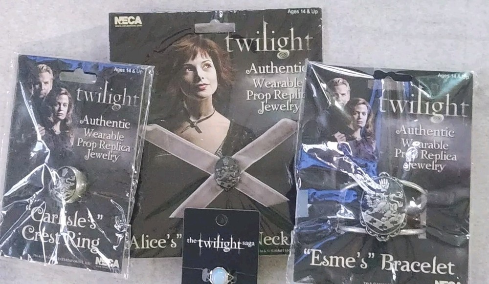 Twilight Saga Replica ESME Bracelet, Alice Choker, CarliseRing, Bella Moon Ring