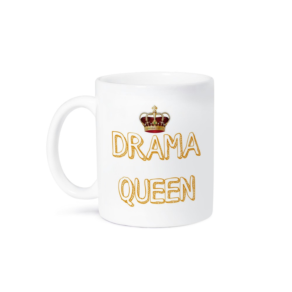 3dRose, Drama Queen with a picture of a crown, Mug