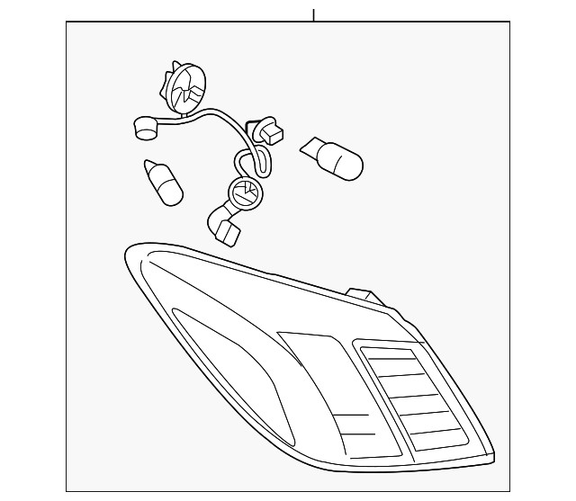 Genuine Nissan Tail Light Assembly 26555-1SX0ANew OEM Factory Part