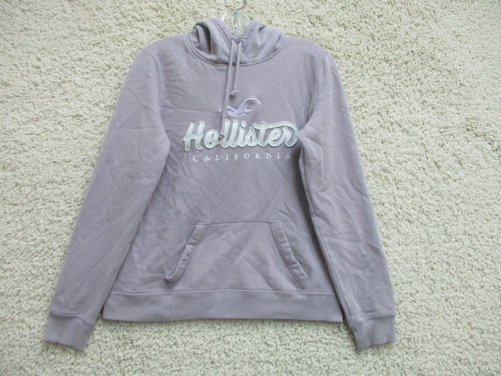 Hollister Sweater Medium Adult Pink Hoodie Pullover Spell Out Logo Womens M