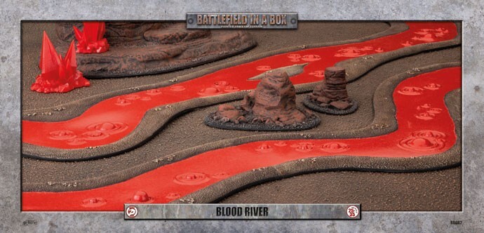 Warhammer Old World, D&D, RPG  28/32mm Scenery gf9, BLOOD RIVER  OOP  VERY RARE