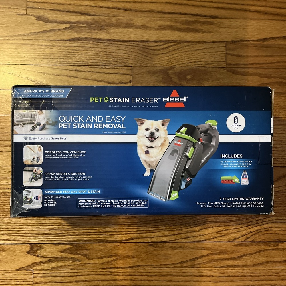 Bissell Pet Stain Eraser 3180 Cordless Carpet & Area Rug Vacuum Cleaner