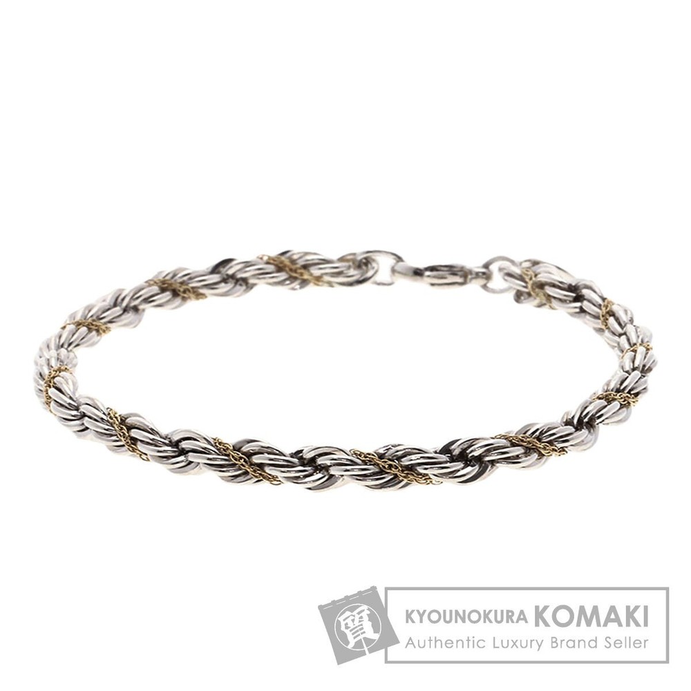 TIFFANY Co Tiffany Twist Rope Medium Silver Bracelet for Women Pre-Owned