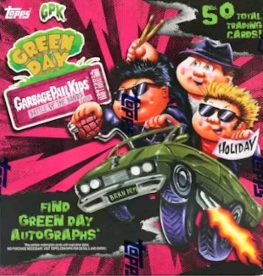2024 GARBAGE PAIL KIDS BATTLE OF THE BANDS GREEN DAY HOBBY BOX SEALED