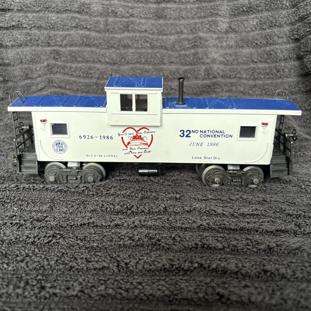 Lionel 6-6926 1986 TCA New Orleans Convention Caboose Train Car Untested