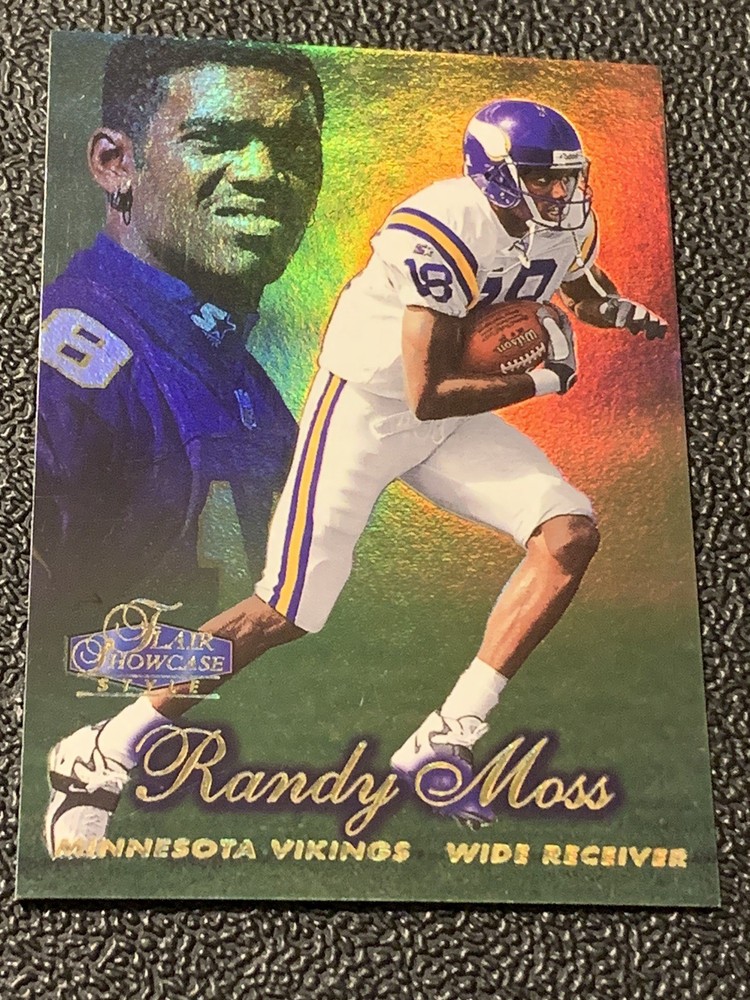 1998 Flair RANDY MOSS RC Row 2 Showcase Style Refractor Like Minnesota Vikings