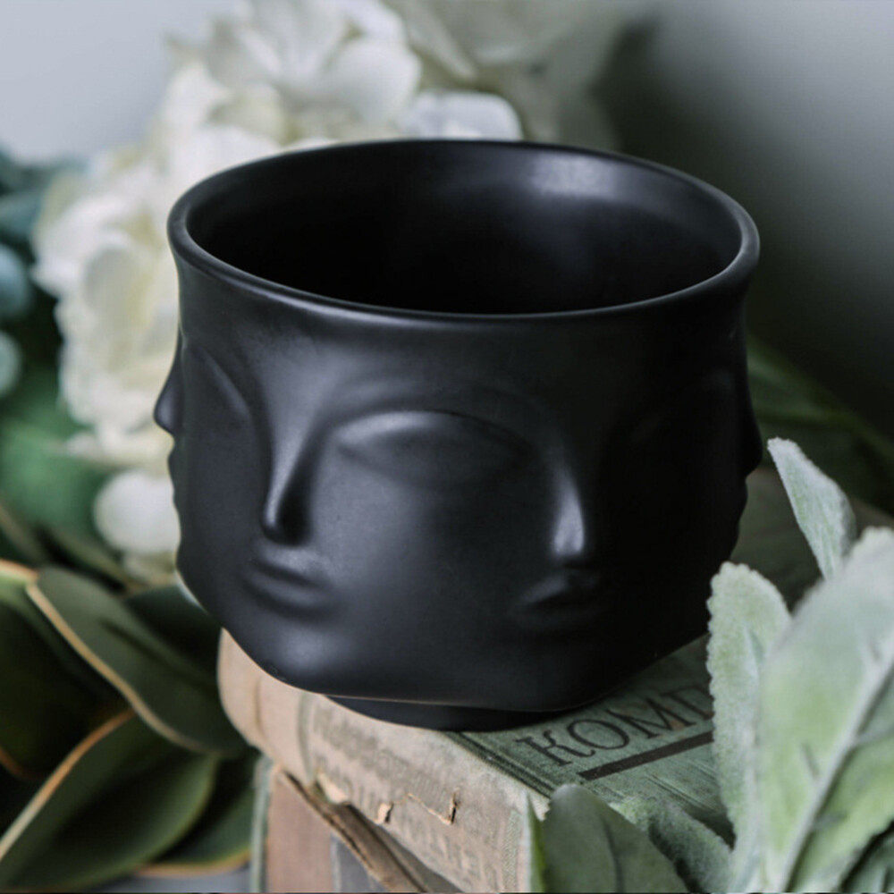 Plant Pot Flower Vases Decorative Home Decoration Accessories Man Face