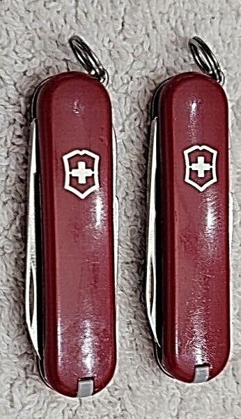 One pair Victorinox Classic SD Swiss Army knives  FLASH SALE!!!-image