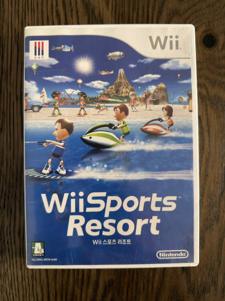 Wii Sports Resort (NTSC-K, Korean Version) – Rare – Disc + Manual