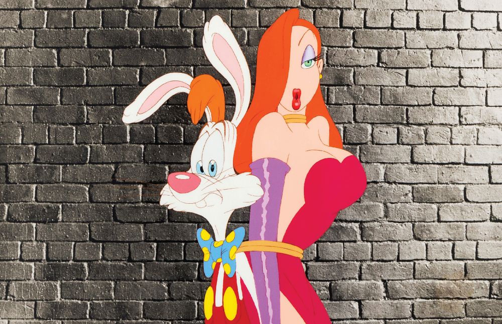 Jessica Rabbit Disney Cel Tied Up Captured Matte Poster 13x19