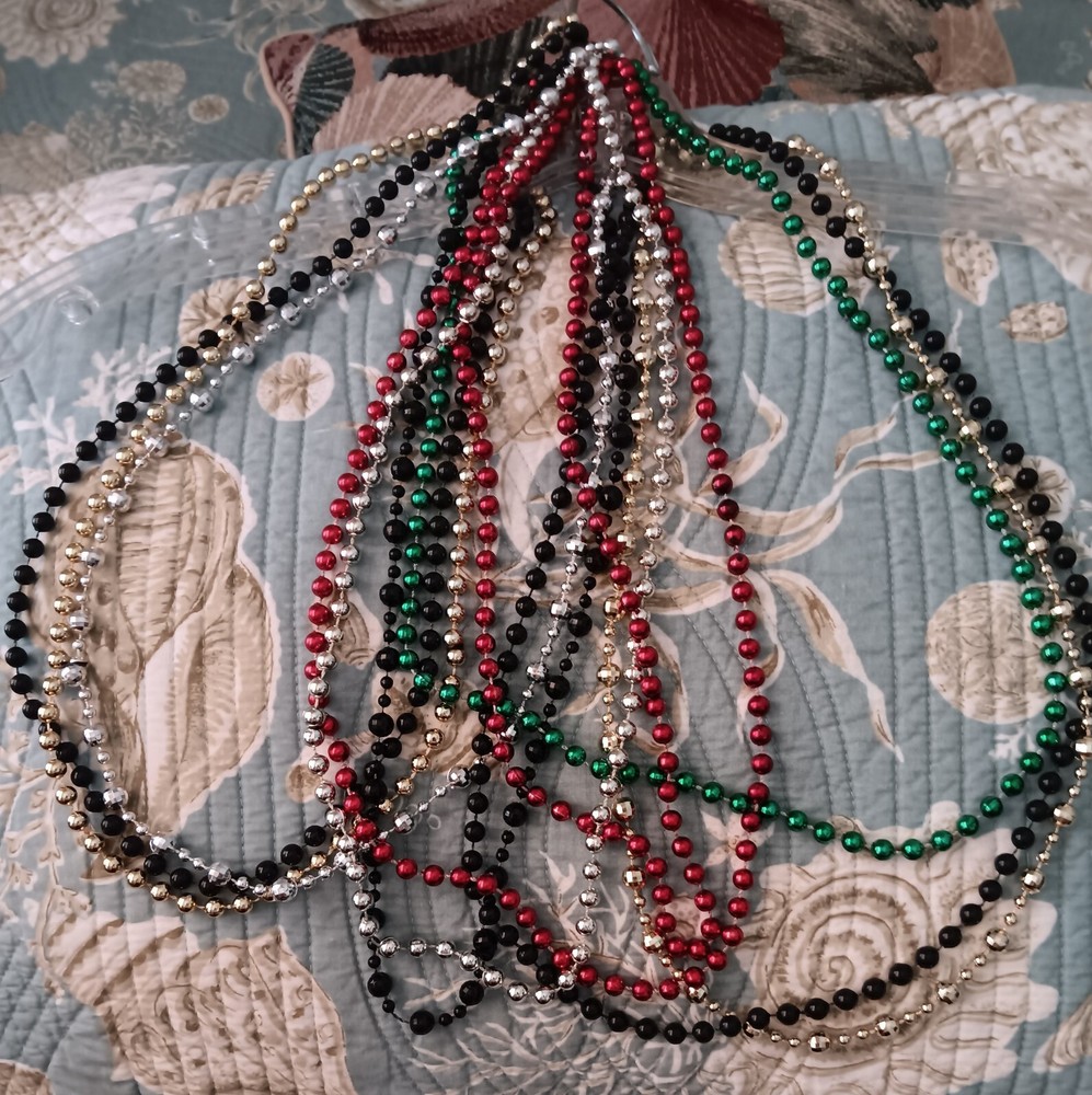 Costume Beads - Halloween, Mar di Gras Accessories Multiple Colors Bundle of 11.