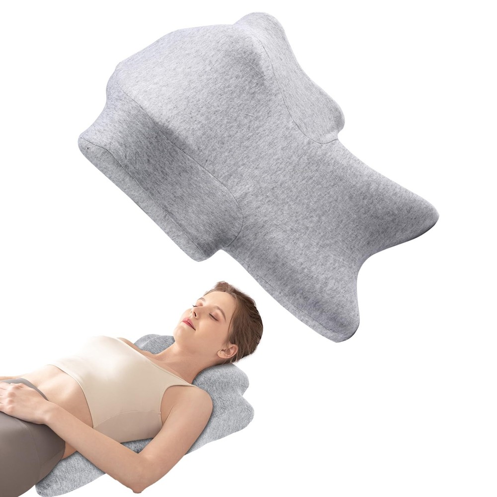 Cervical Pillows for Neck and Shoulder Pain with Lumbar Support,Memory Foam N...