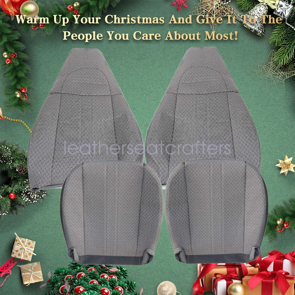 2003-2014 Chevy Express GMC Savana 1500 2500 3500 Front Cloth Seat Cover