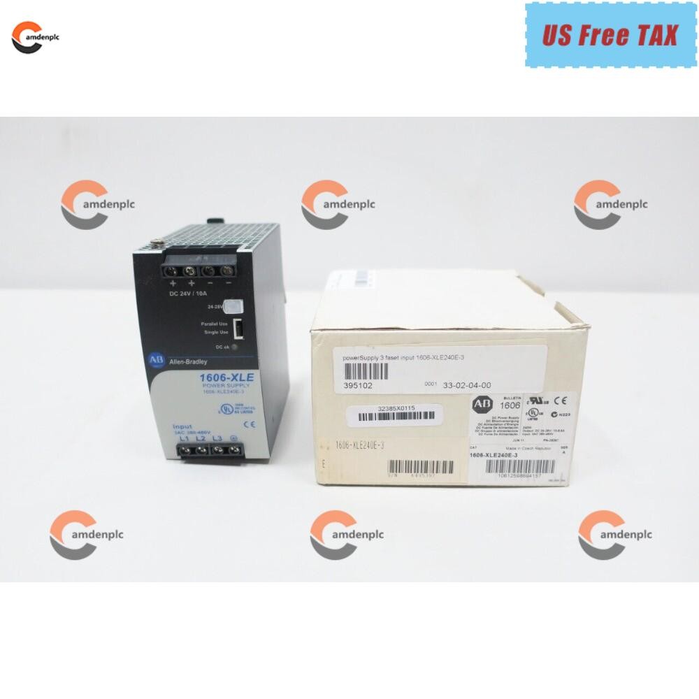 NEW Allen Bradley 1606-XLE240E-3 Power Supply 380-480v-ac 10a Amp 24-28v-dc 240w