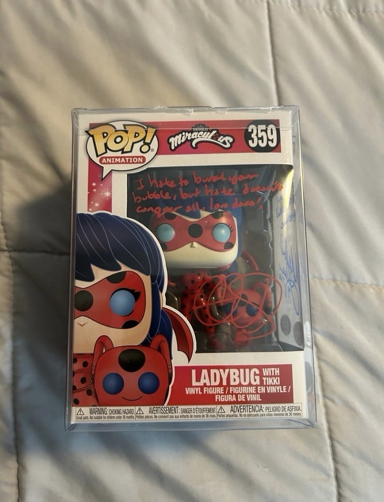 Cristina Vee Valenzuela & Mela Lee Signed Funko Pop #359 Miraculous Ladybug