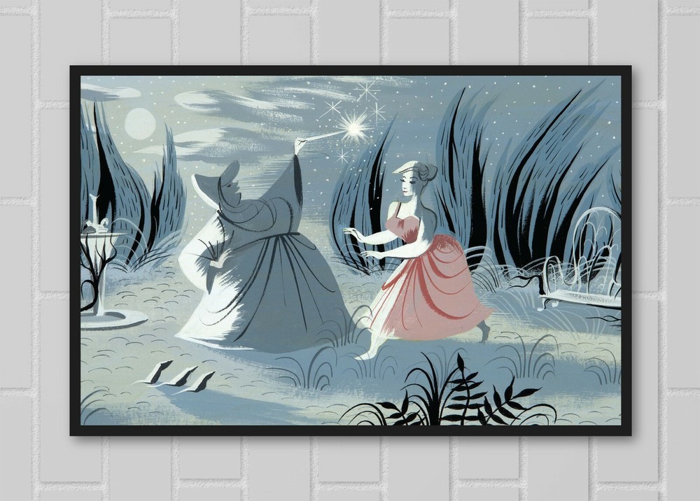 Cinderella Fairy Godmother Mary Blair Art Print Matte 13x19 Poster