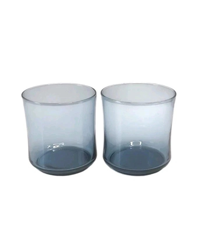 1970s Bolero Libbey Blue On The Rocks Glasses Set Of 2 Retro Drinkware