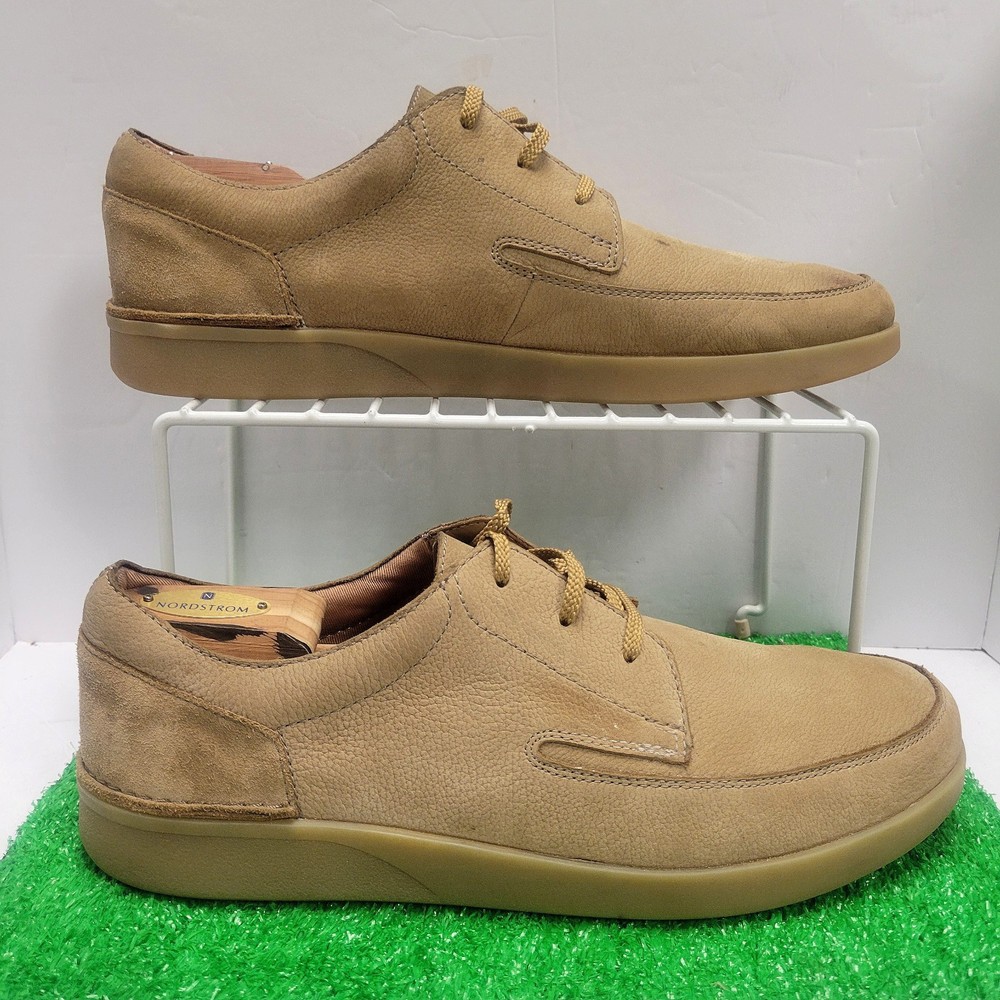 Clarks Shoes Suede/Pebbled Leather Classic Ortho Casual Waking  Size 12 Mens