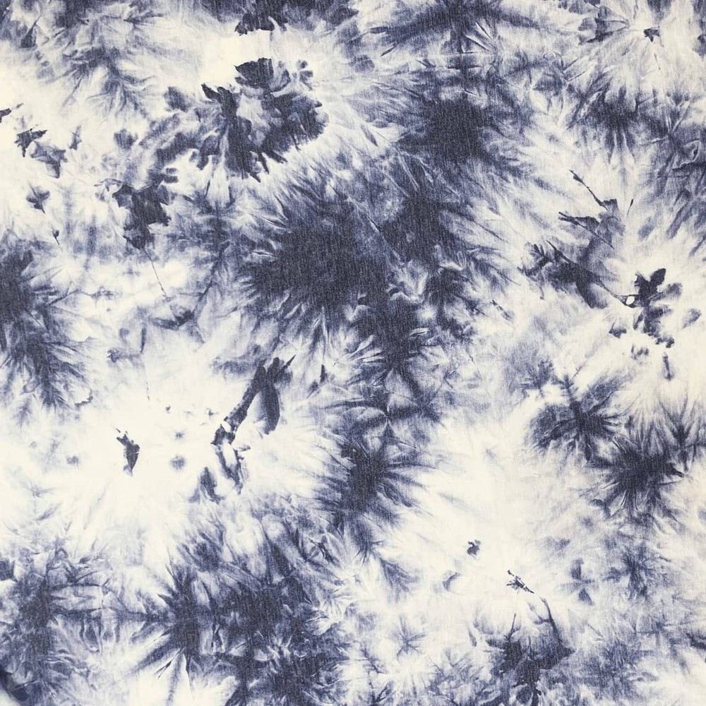 Tie Dye Pattern Poly Rayon Spandex French Terry Stretch Fabric for DIY