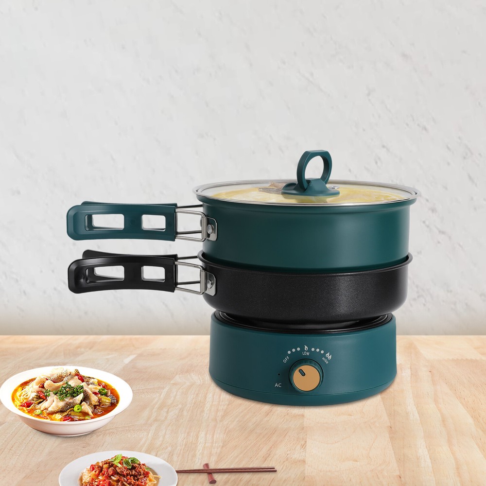 Mini Electric Hot Cooker Pot - 110V Portable Steamer & Multifunctional Pan USA