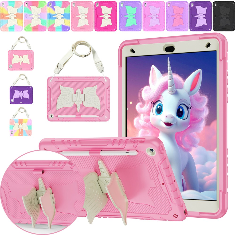 Back to School For iPad 11th 10th 9th 8th 7th Gen Unicorn Stand Shockproof Case-image
