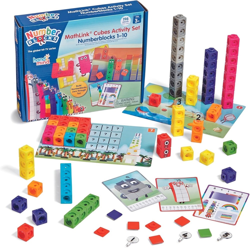 30 Preschool Learning Activities, Counting Blocks, Linking Cubes, Educational T