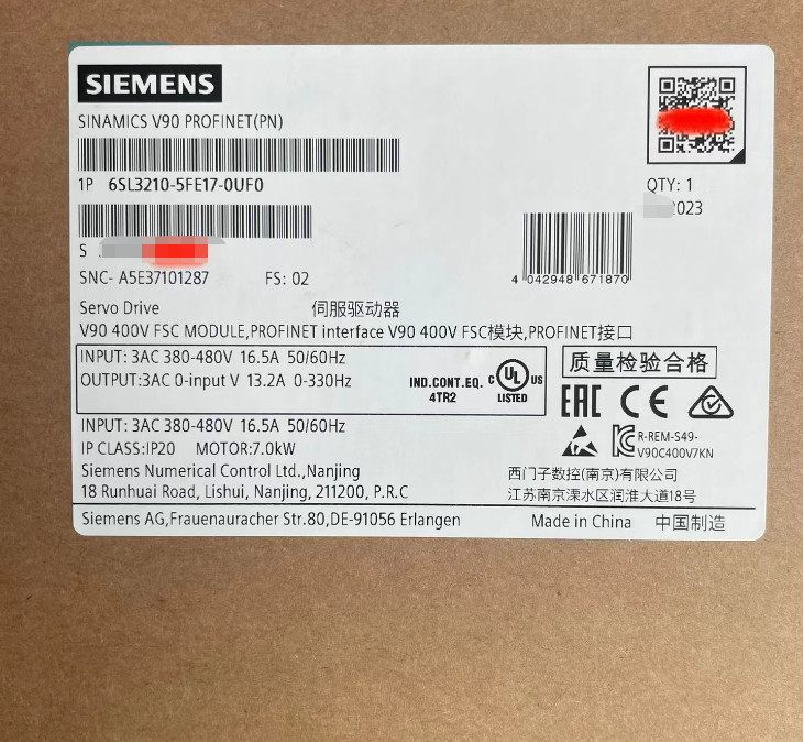 NEW SIEMENS 6SL3210-5FE17-0UF0 6SL3210-5FE17-0UF0 U3 1year warranty #