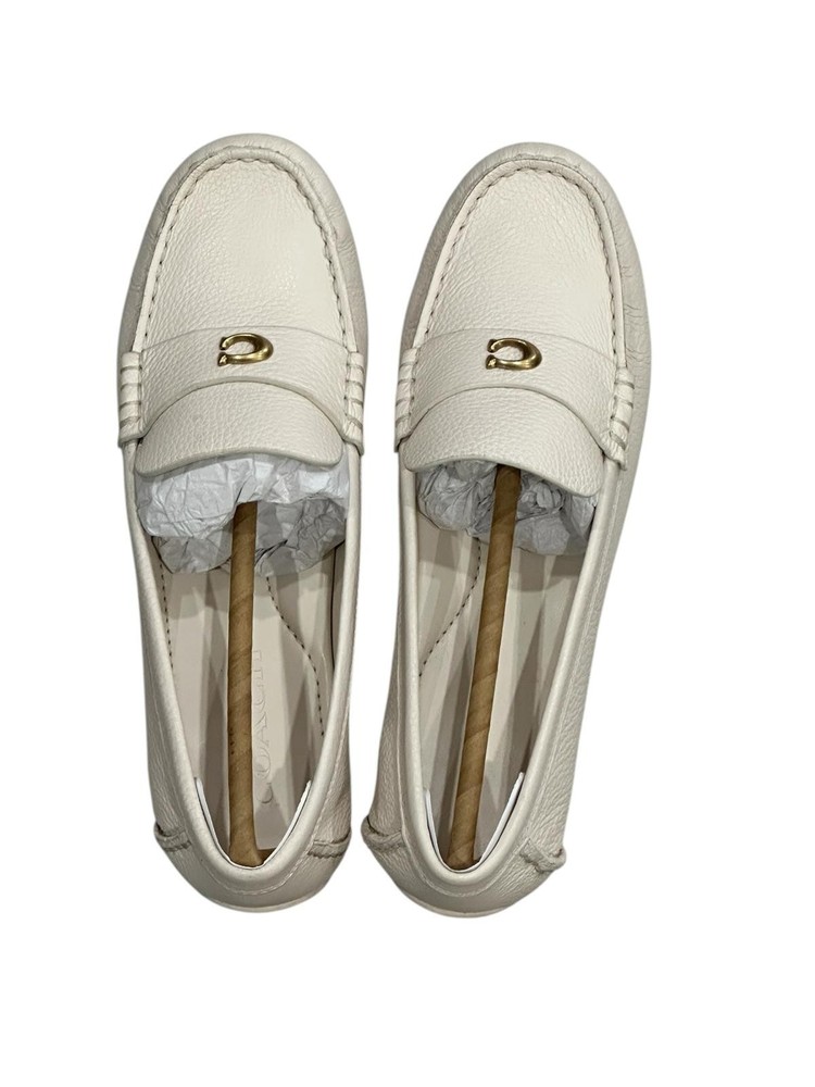BNWT - Coach  Loafer Chalk Size US 6/UK 4/EUR 36.5 Style# CAS66 AUTHENTIC