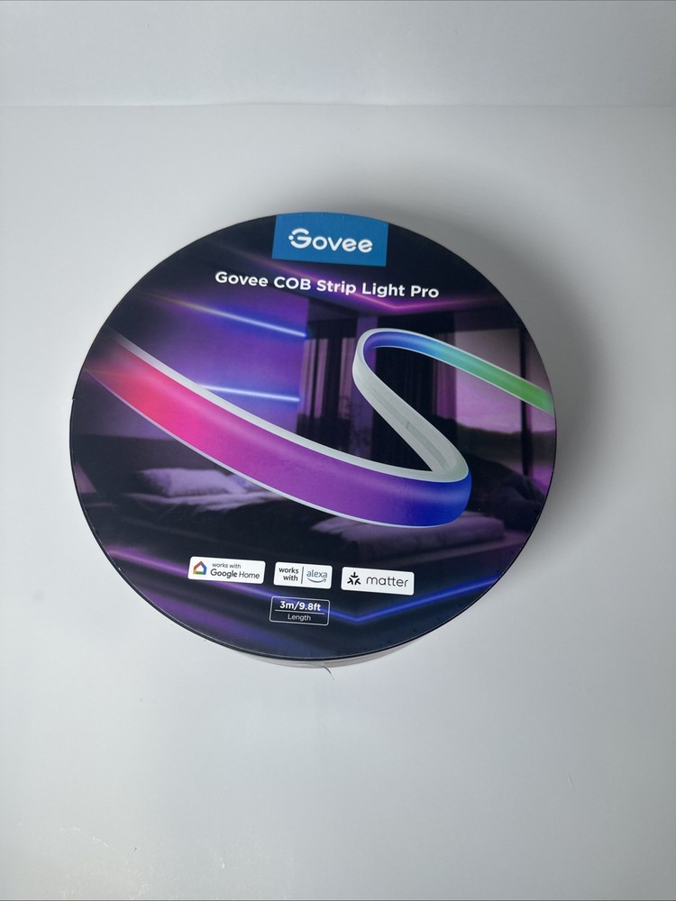 Govee COB Strip Light Pro 3m Smart LED Works with Google Alexa H61E5
