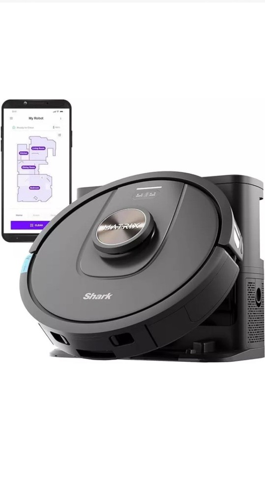 Shark Matrix UR2360EEUS Self-Empty Robot Vacuum with Smart Mapping and Scratch-Resistant Design  