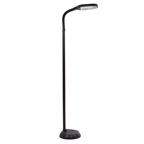 Lavish Home 72-6890 Natural Sunlight Floor Lamp with Bendable Neck-Reading, C...