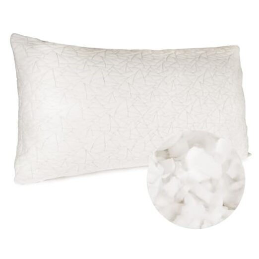 Bed Pillows for Sleeping, Shredded Memory Foam Pillows King (Pack of 1)